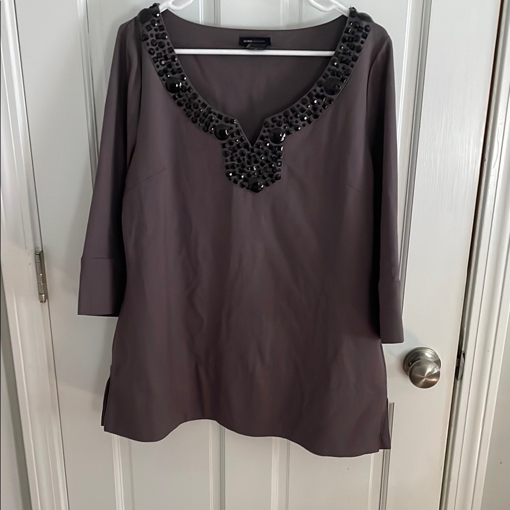 BGBG Embellished Gray Women's Top